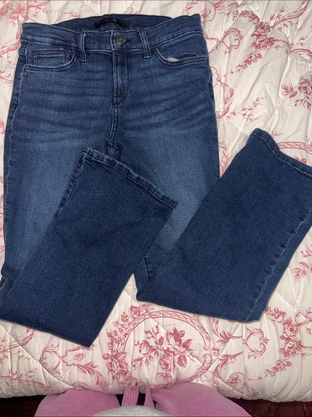 Joe's Jeans Straight-Leg Dark Blue Denim